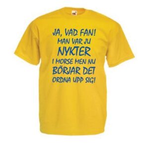 Nykter i morse – XL (T-shirt)